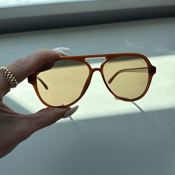 Brown Aviator Sunglasses main image 5